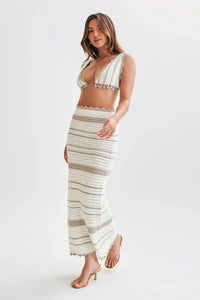 Amara Striped Midi Set