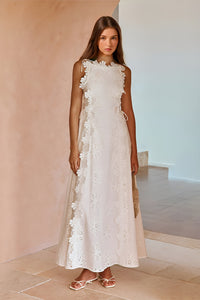 Arabella Lace-Up Maxi Dress