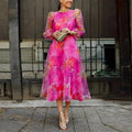 Audrey Floral Midi Dress
