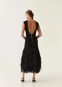 Audrey Fringe Midi Dress