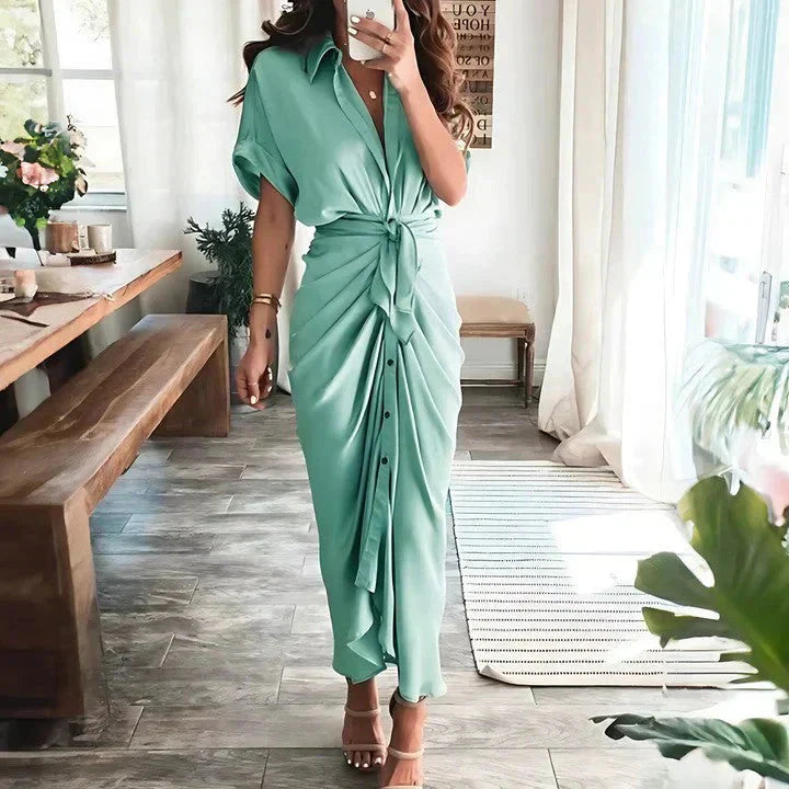 Audrey Wrap Midi Dress