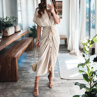 Audrey Wrap Midi Dress
