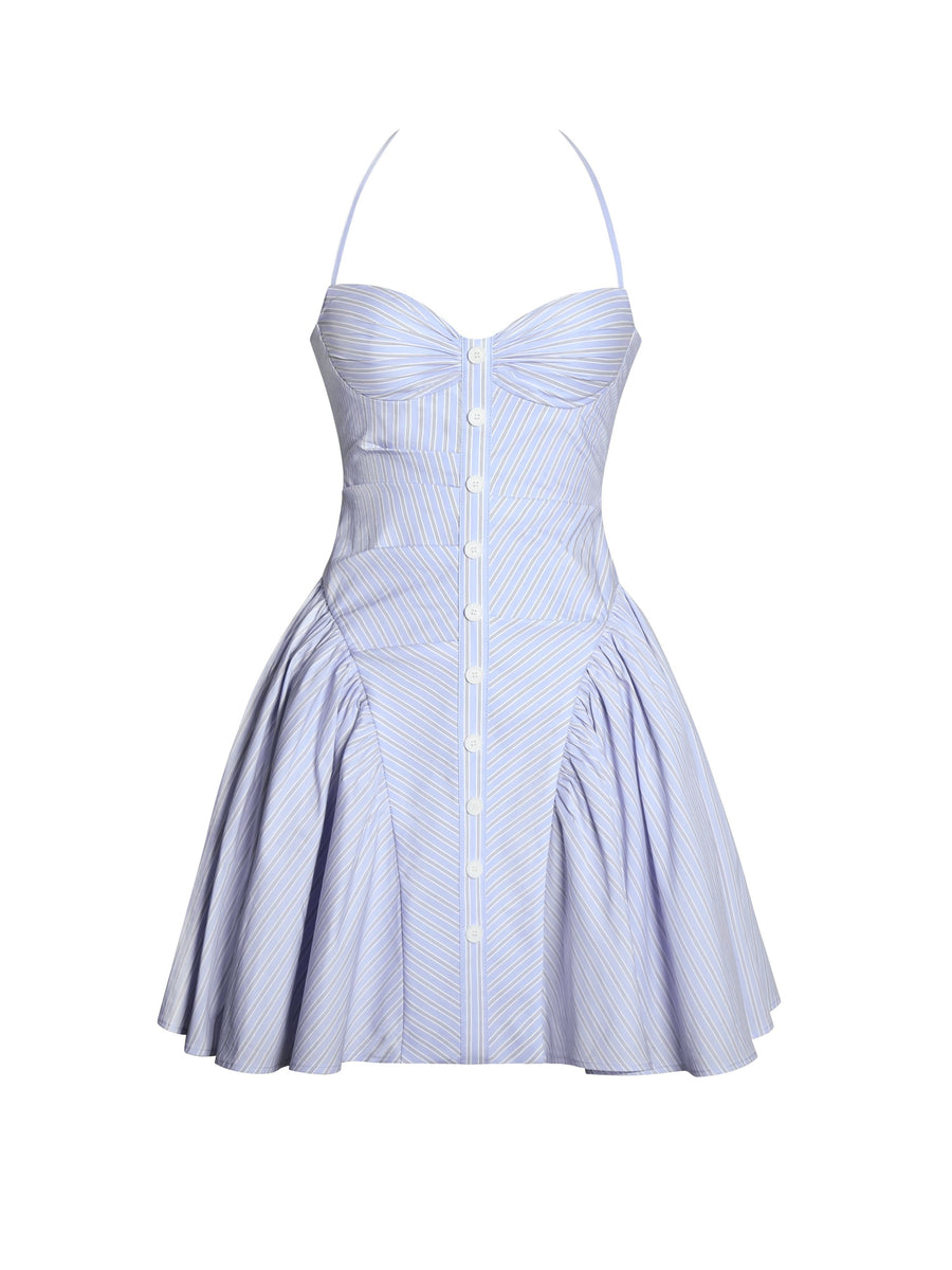 Aurora Pleated Mini Dress