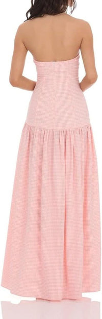 Avery Gingham Maxi Dress