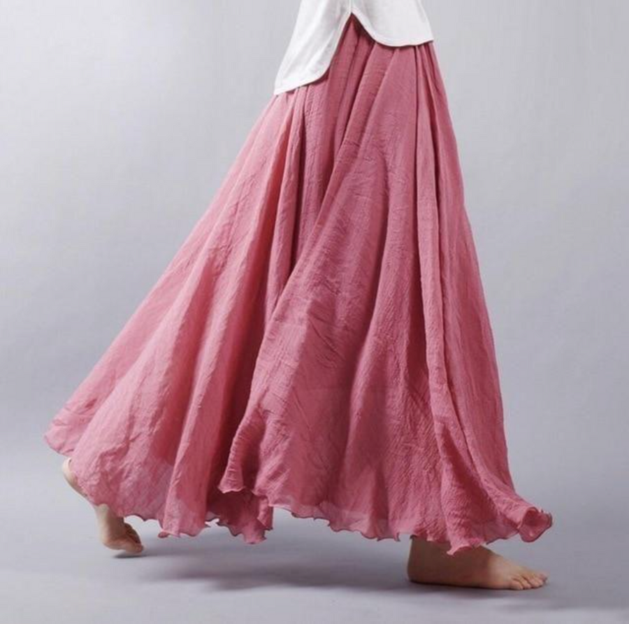 Bianca Pleated Maxi Skirt