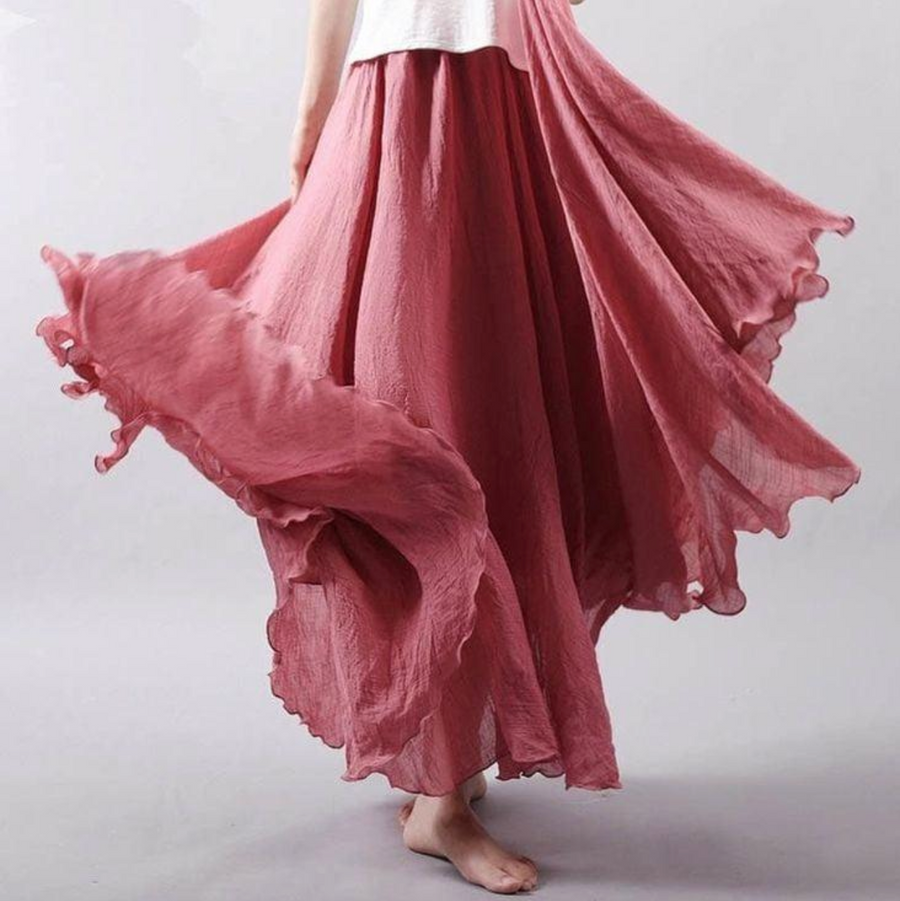 Bianca Pleated Maxi Skirt