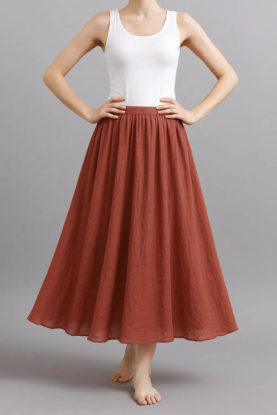 Bianca Pleated Maxi Skirt