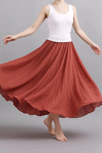 Bianca Pleated Maxi Skirt