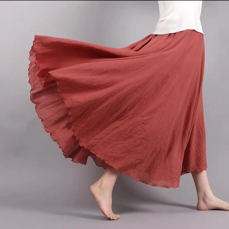 Bianca Pleated Maxi Skirt