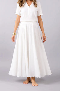 Bianca Pleated Maxi Skirt