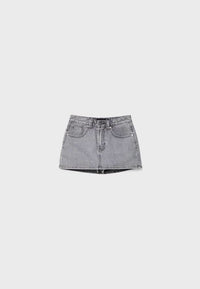 Carly Denim Mini Skort