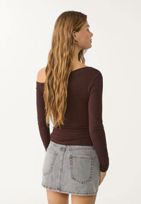 Carly Denim Mini Skort