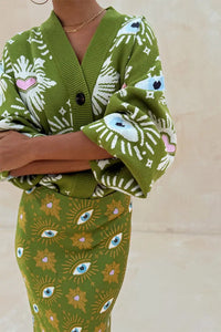 Celeste Eye Motif Knit Set