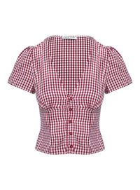 Charlotte Gingham Crop Top