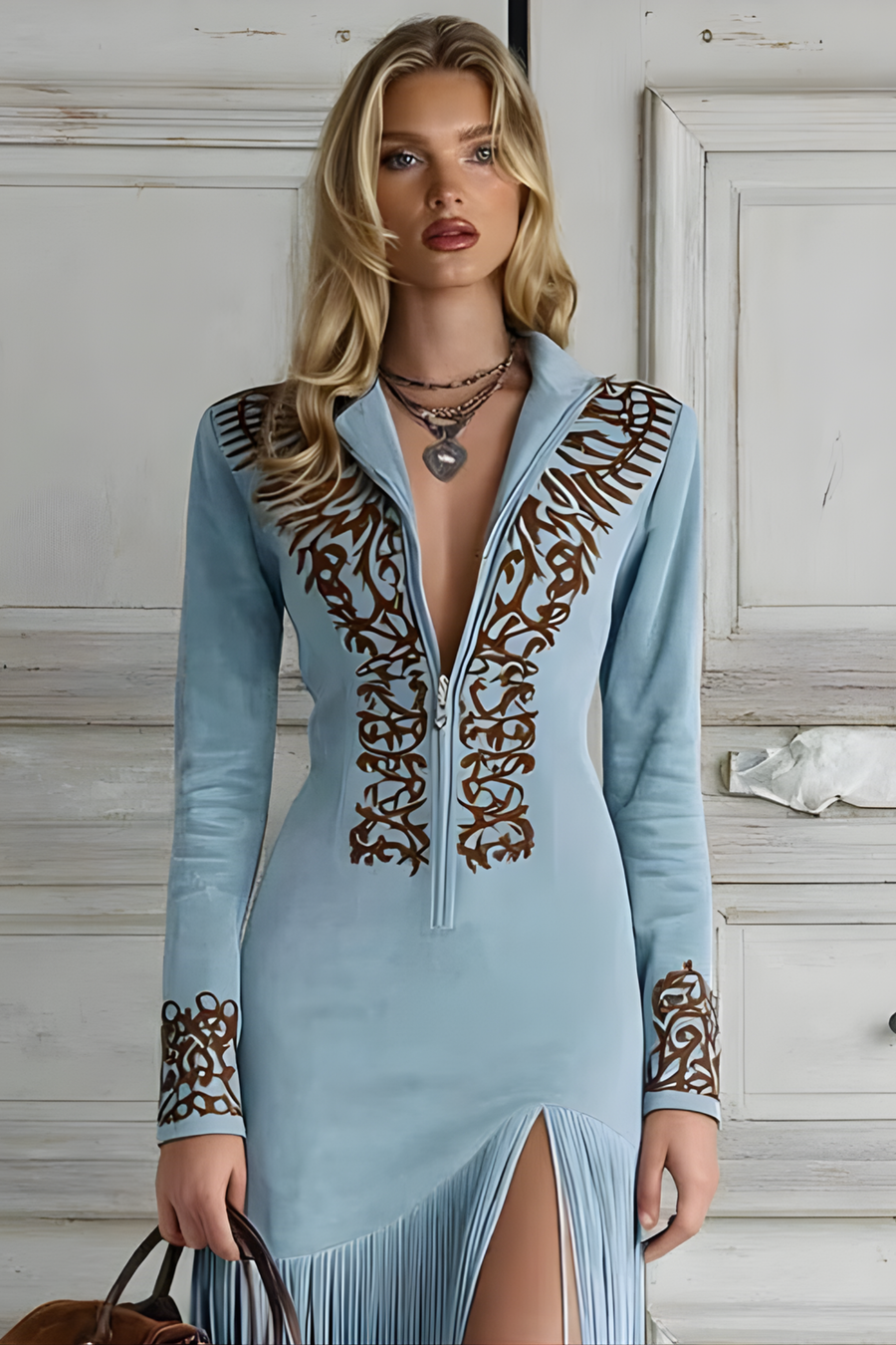 Dakota Embroidered Maxi Dress