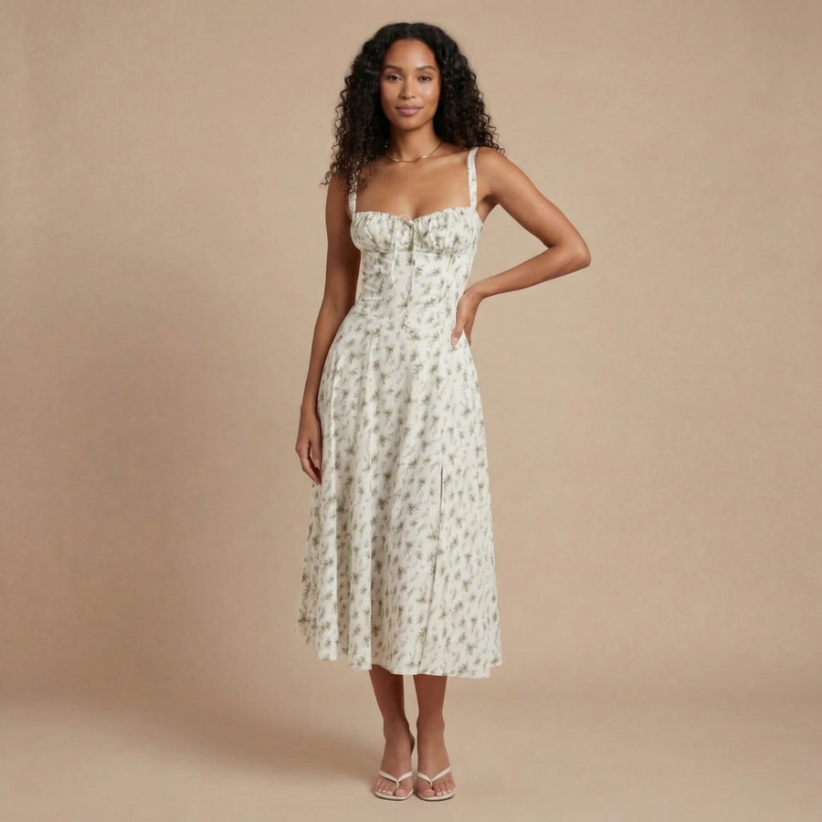 Eden Corset Midi Dress
