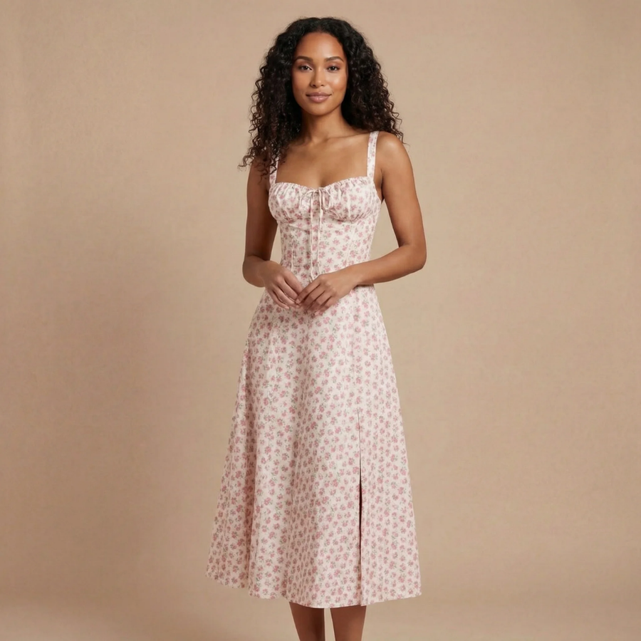 Eden Corset Midi Dress