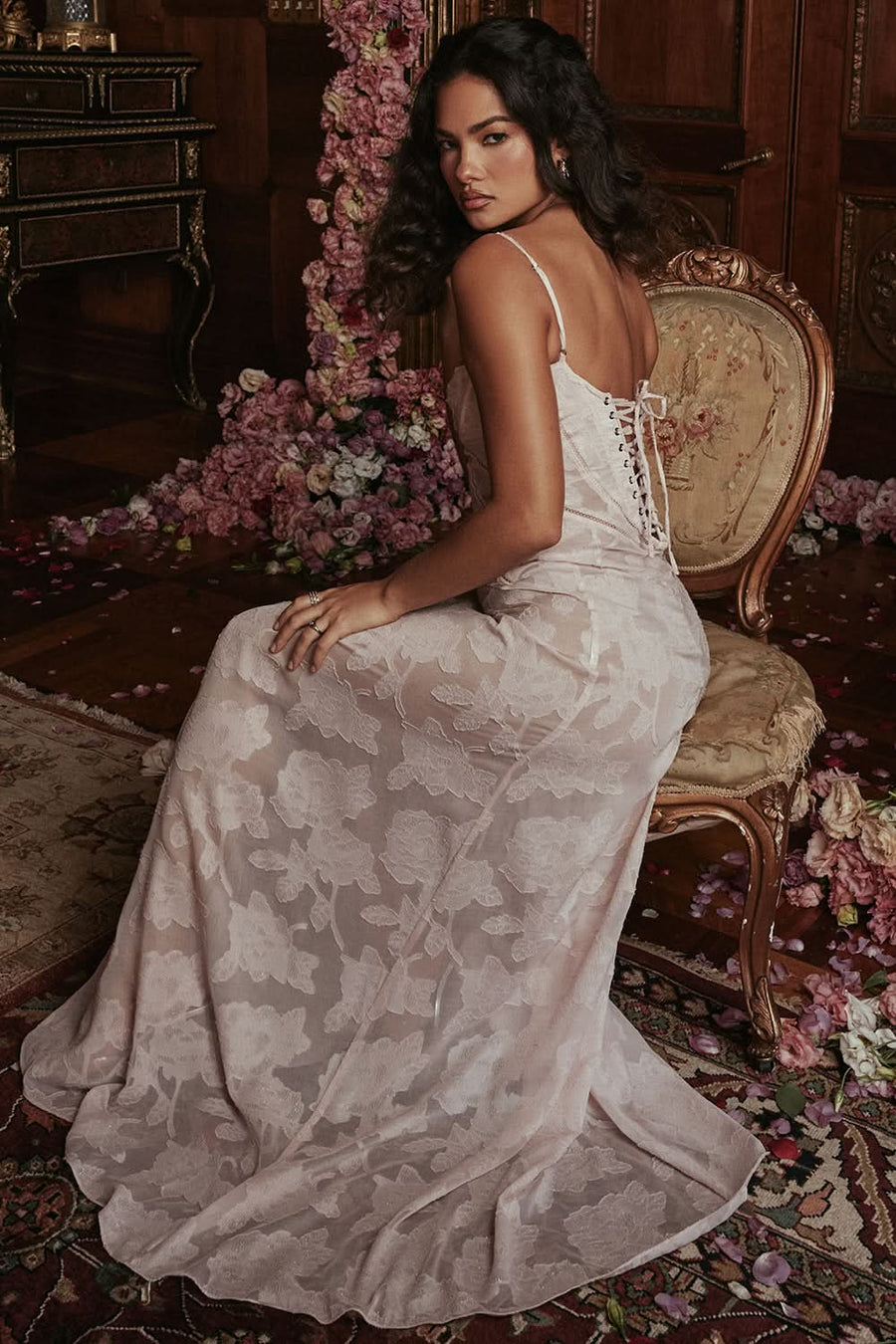 Evangeline Lace Maxi Dress