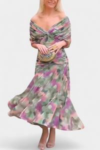 Evangeline Ruched Maxi Dress