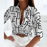 Everly Geometric Collared Top