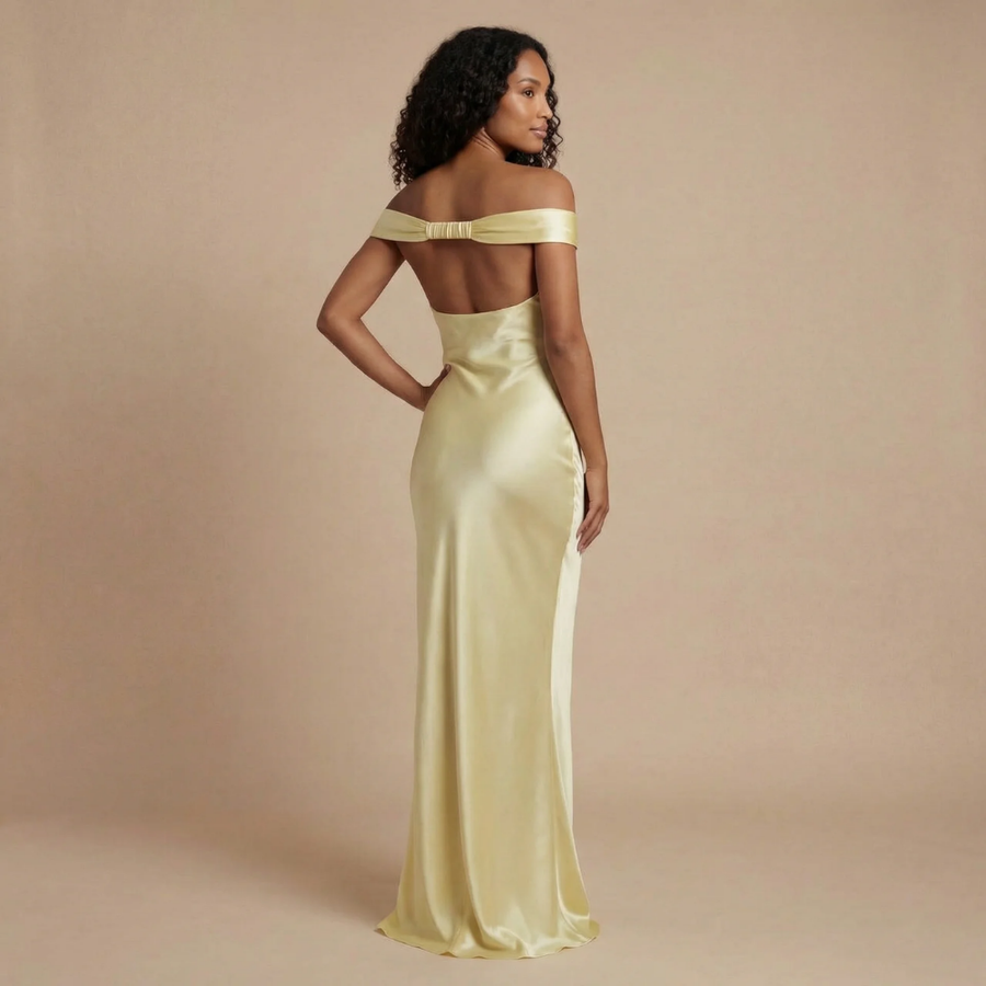 Gabrielle Ruched Maxi Dress