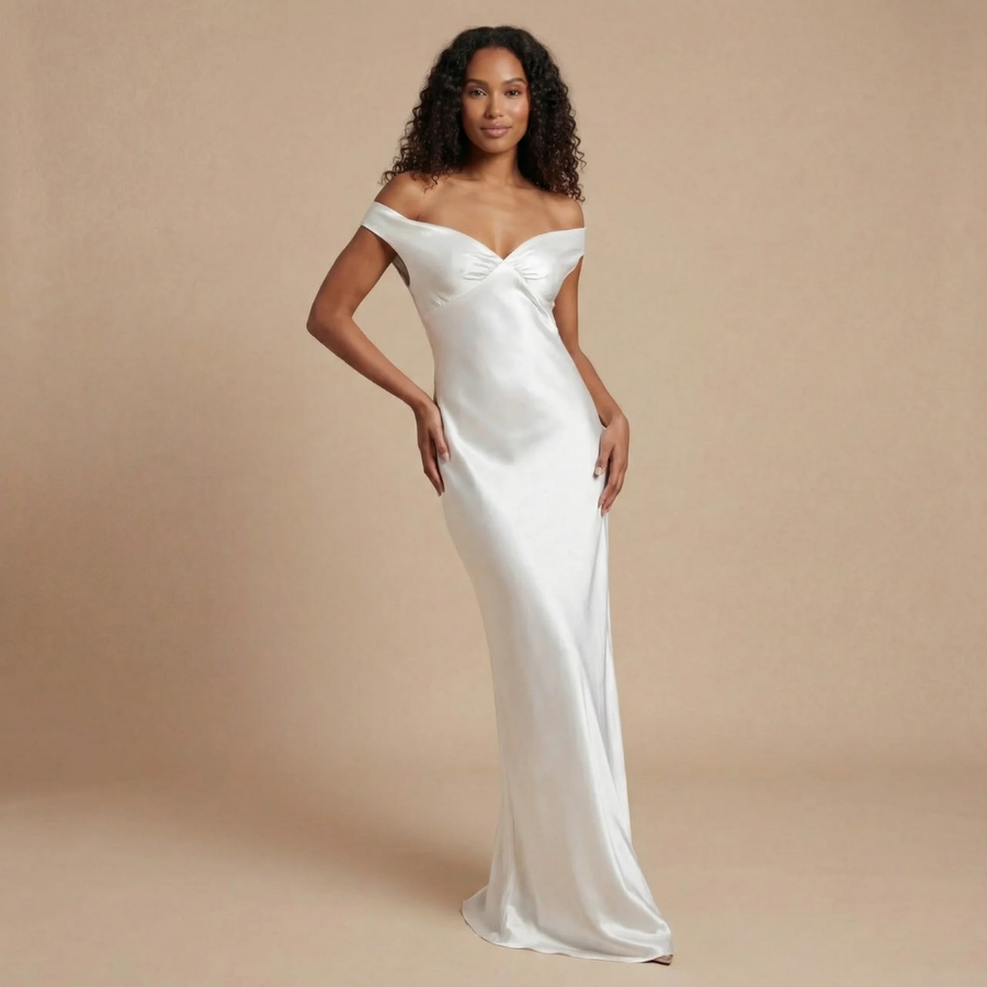 Gabrielle Ruched Maxi Dress