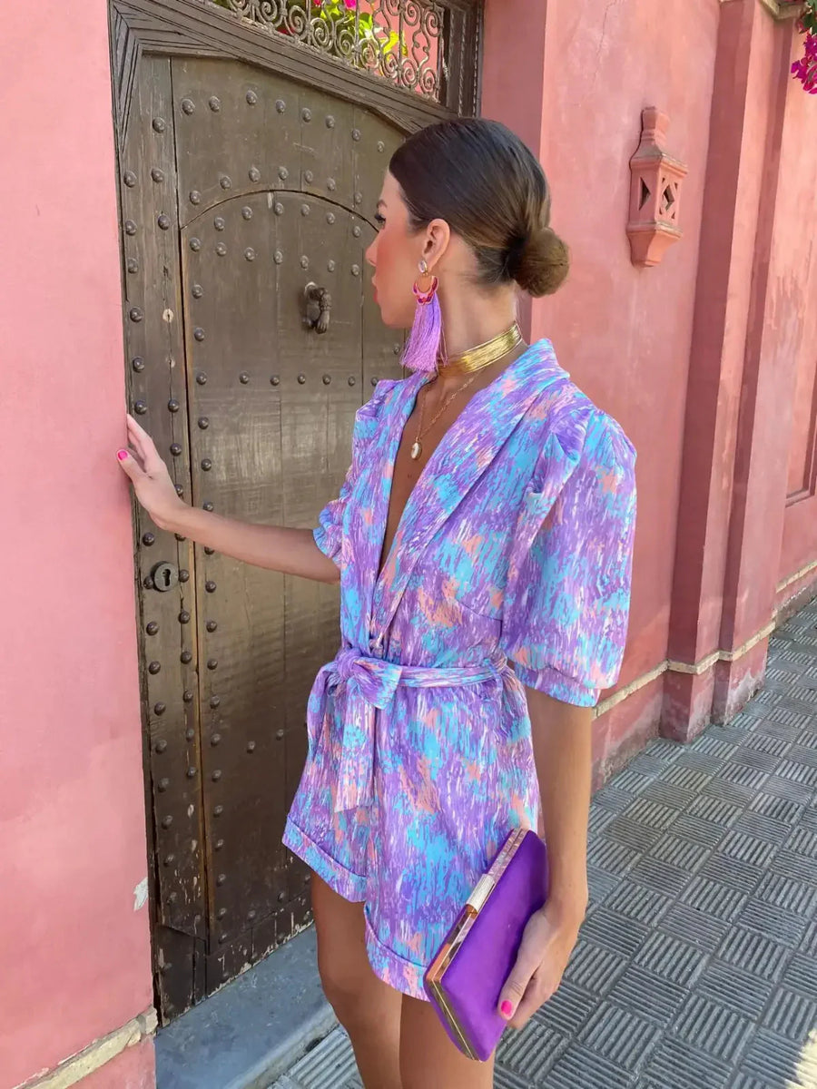 Harper Wrap Mini Romper