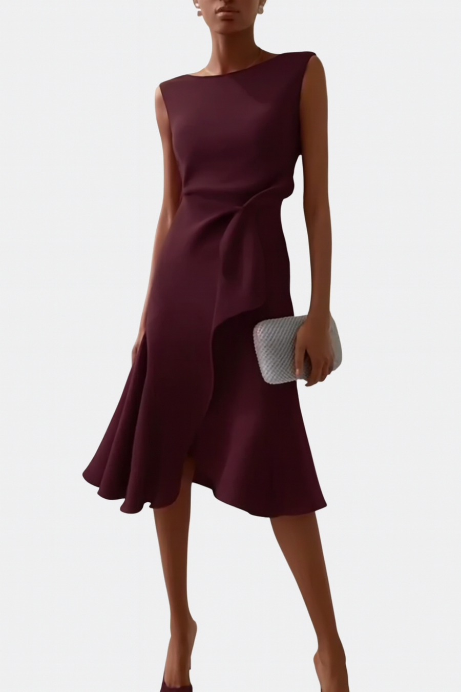 Iris Ruffle Midi Dress