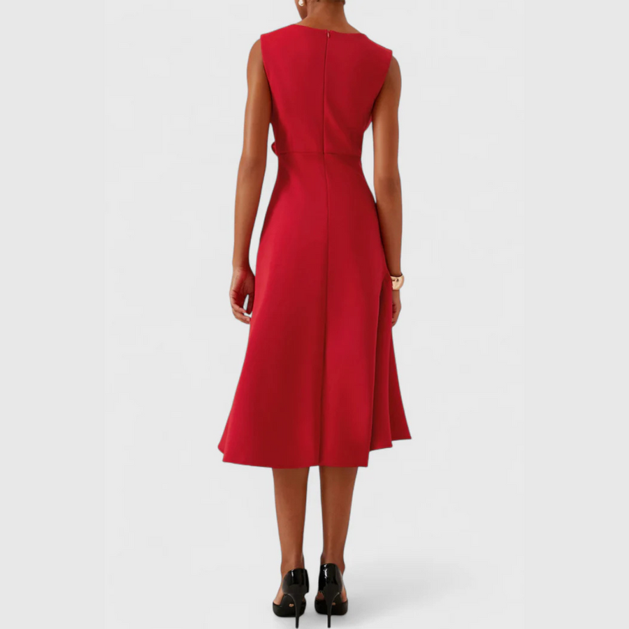 Iris Ruffle Midi Dress