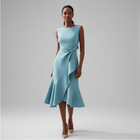 Iris Ruffle Midi Dress