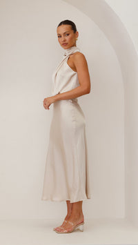 Isabelle Draped Midi Dress