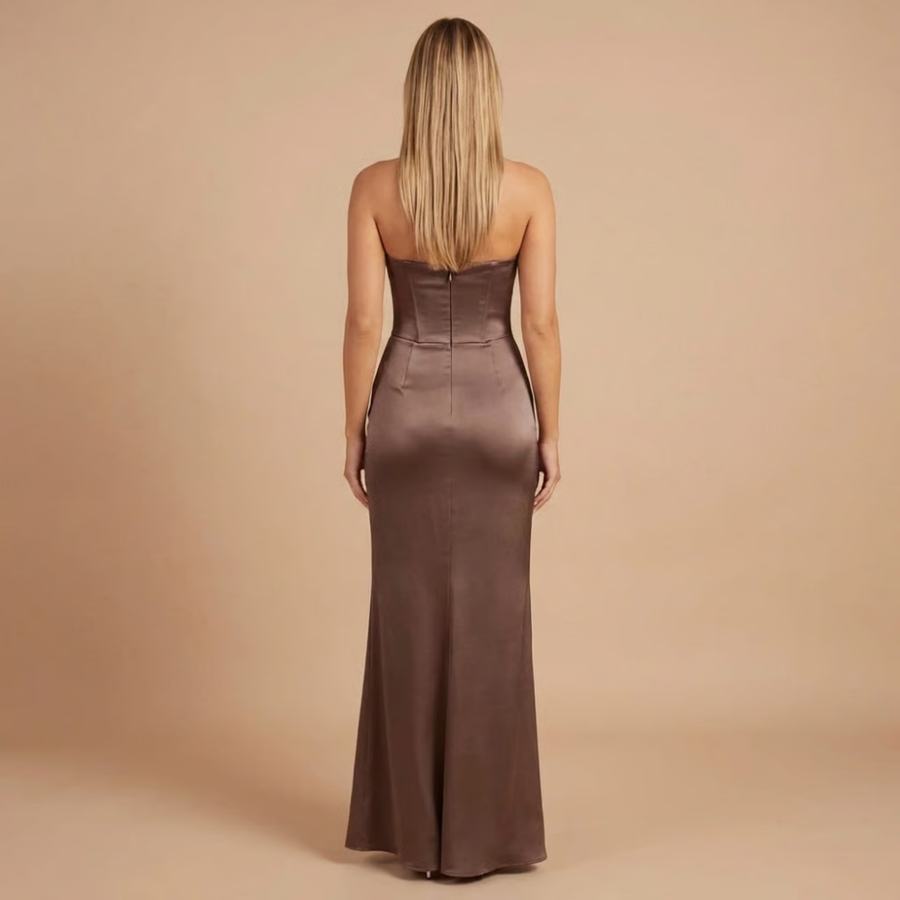 Isabelle Ruched Maxi Dress