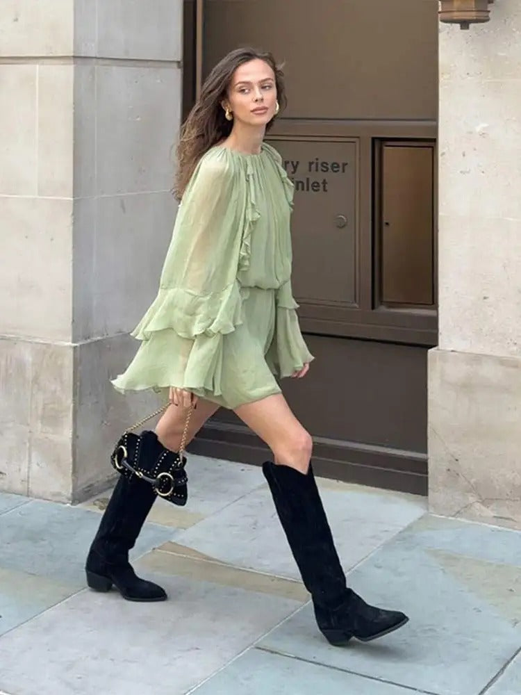 Juliana Ruffle Mini Dress