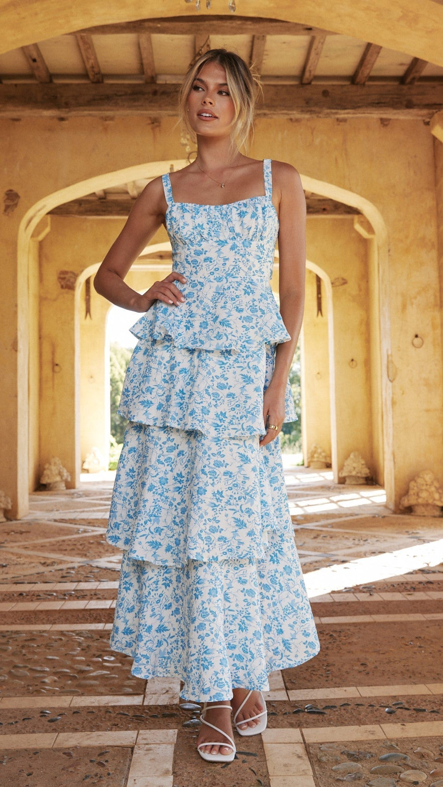 Juliet Ruffle Maxi Dress