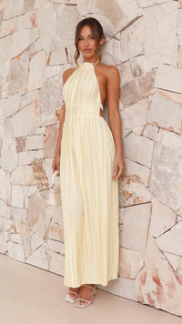 Malia Pleated Maxi Dress