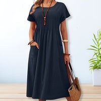 Marietta Pleated Maxi Dress