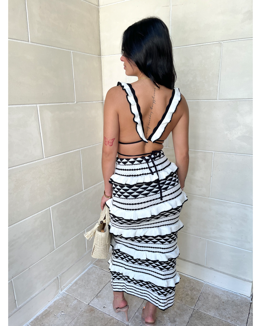 Mia Geometric Knit Set