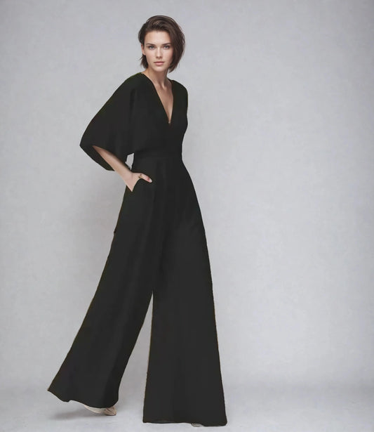Miranda Flutter Wrap Jumpsuit