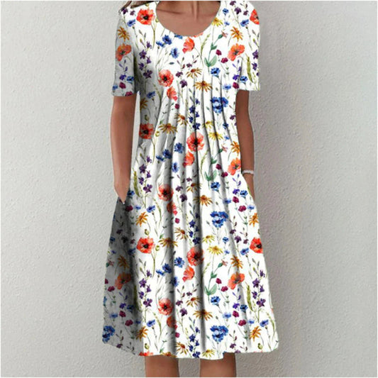 Natasha Pleated Midi Dress