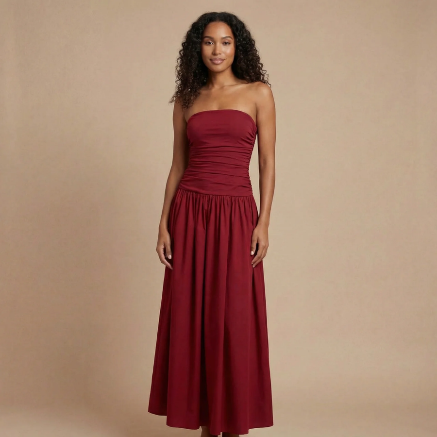 Natasha Ruched Maxi Dress