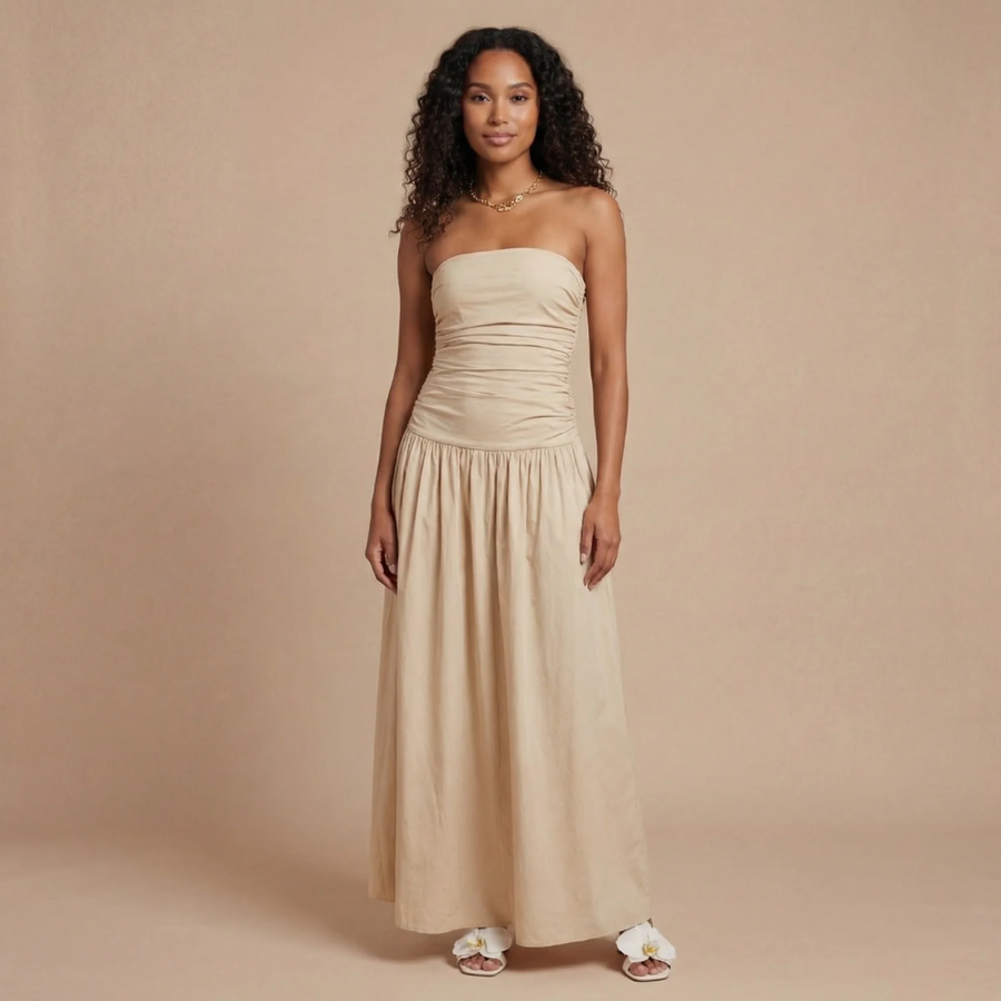 Natasha Ruched Maxi Dress