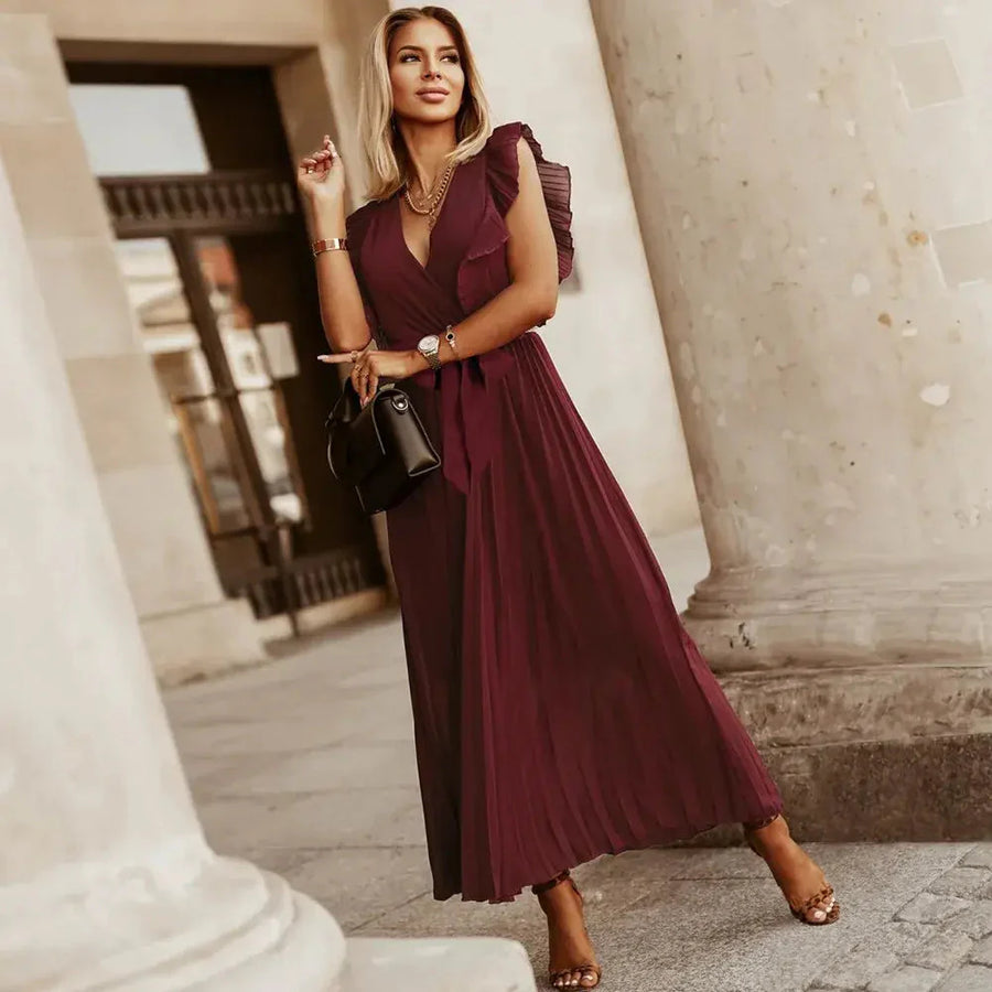 Olivia Ruffle Maxi Dress
