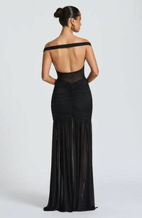 Raven Ruched Maxi Dress