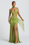 Raven Ruched Maxi Dress