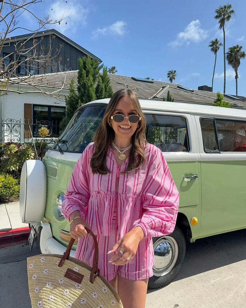 Riley Striped Shorts Set