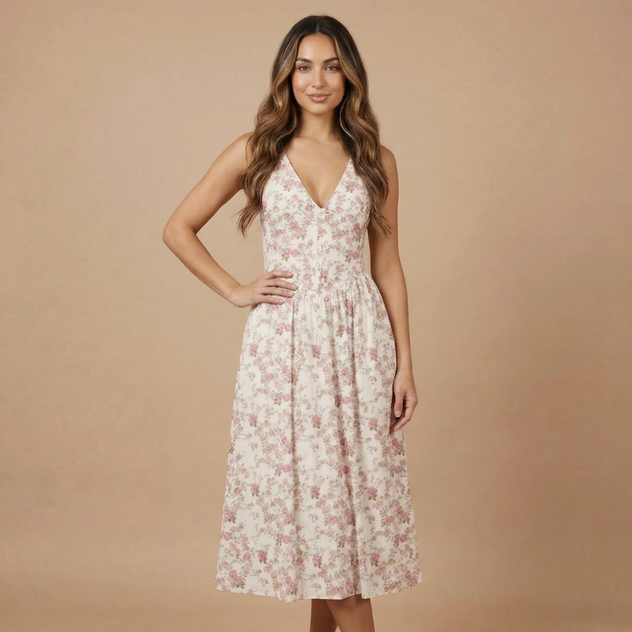 Rosalie Corset Midi Dress