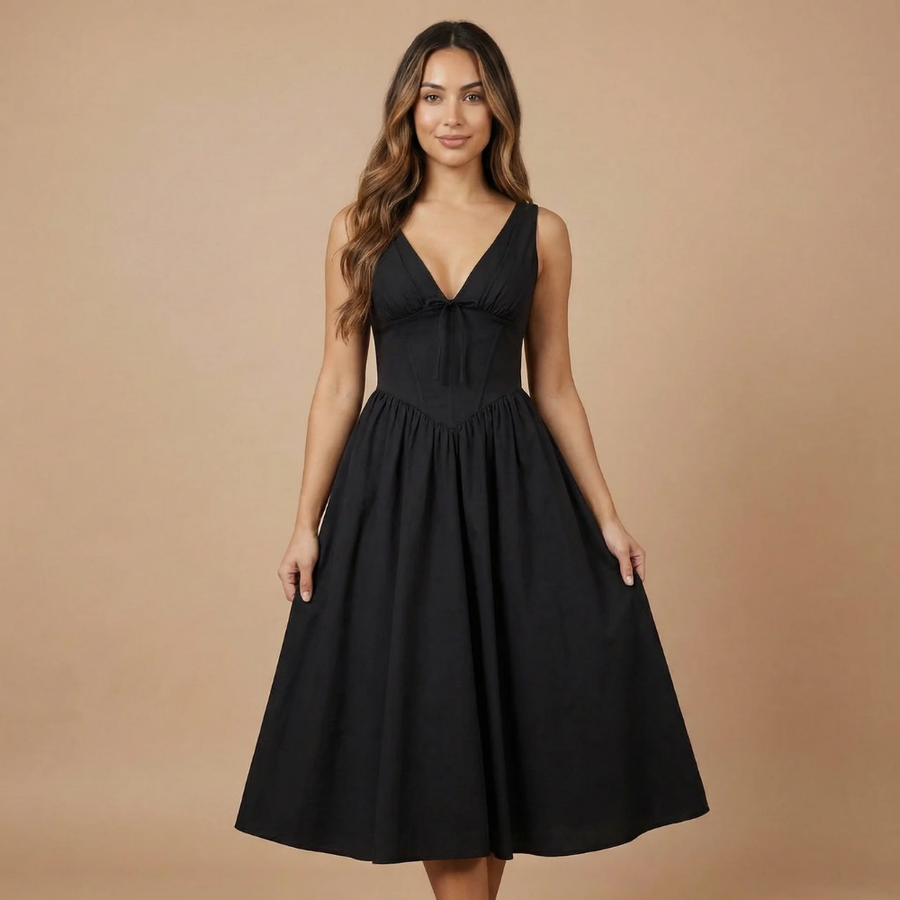Rosalie Corset Midi Dress