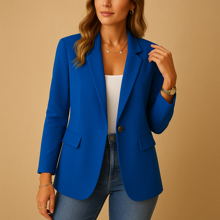 Rosalie Notched Single Button Blazer
