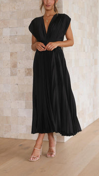 Rosalie Pleated Midi Dress