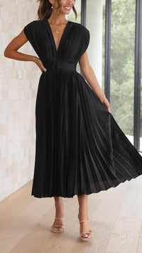 Rosalie Pleated Midi Dress